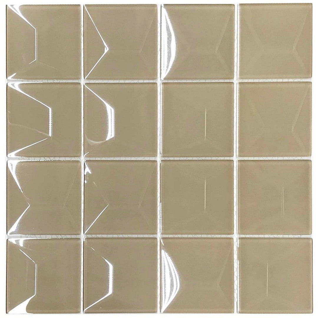 Ottimo Dimension Square 12" x 12" Glossy Glass Mosaic