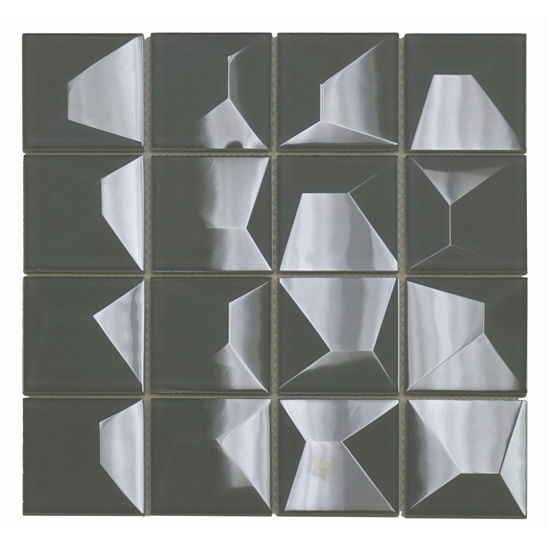 Ottimo Dimension Square 12" x 12" Glossy Glass Mosaic