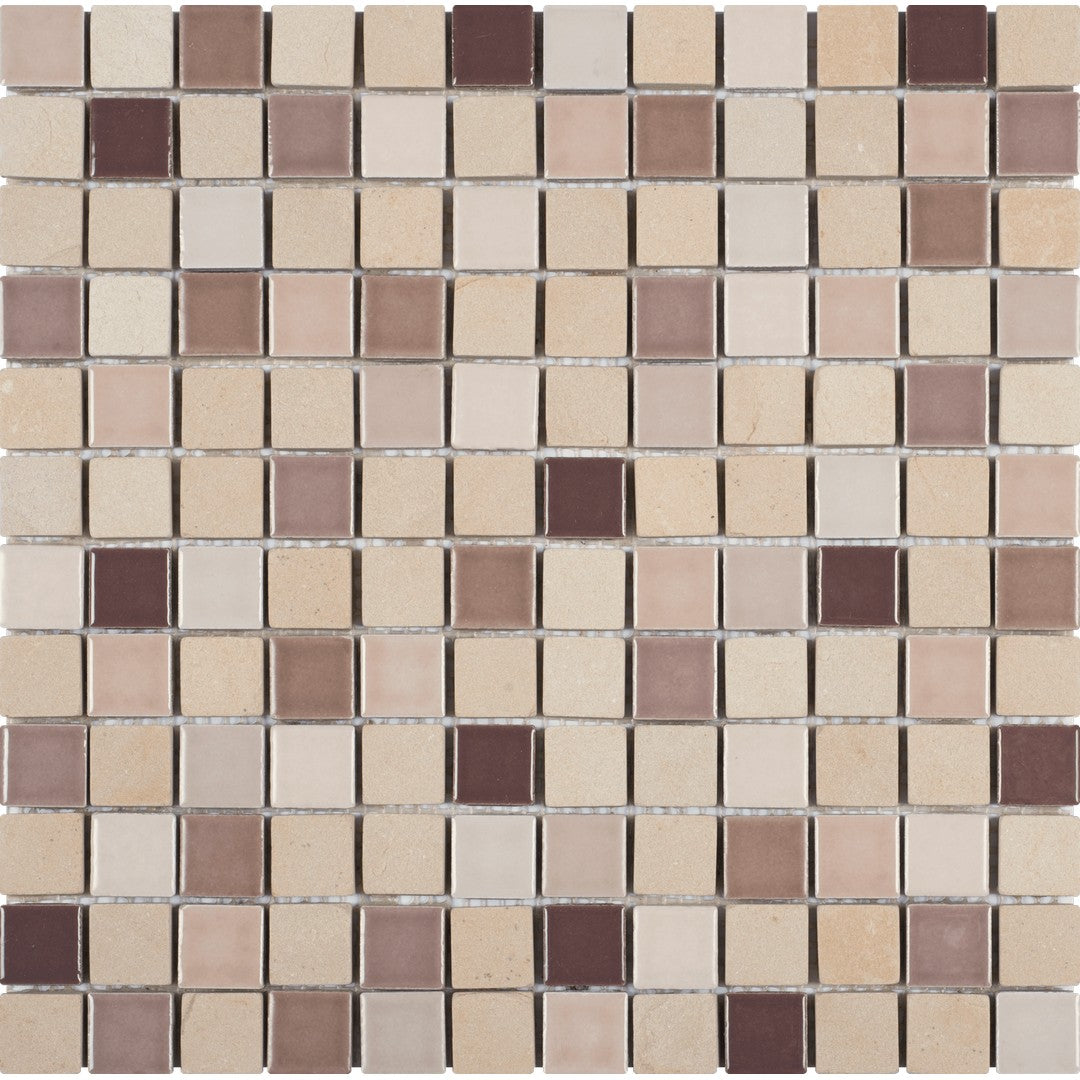 Bati Orient Terrazzo 12" x 12" Matte Stone & Ceramic 0.88" Mosaic
