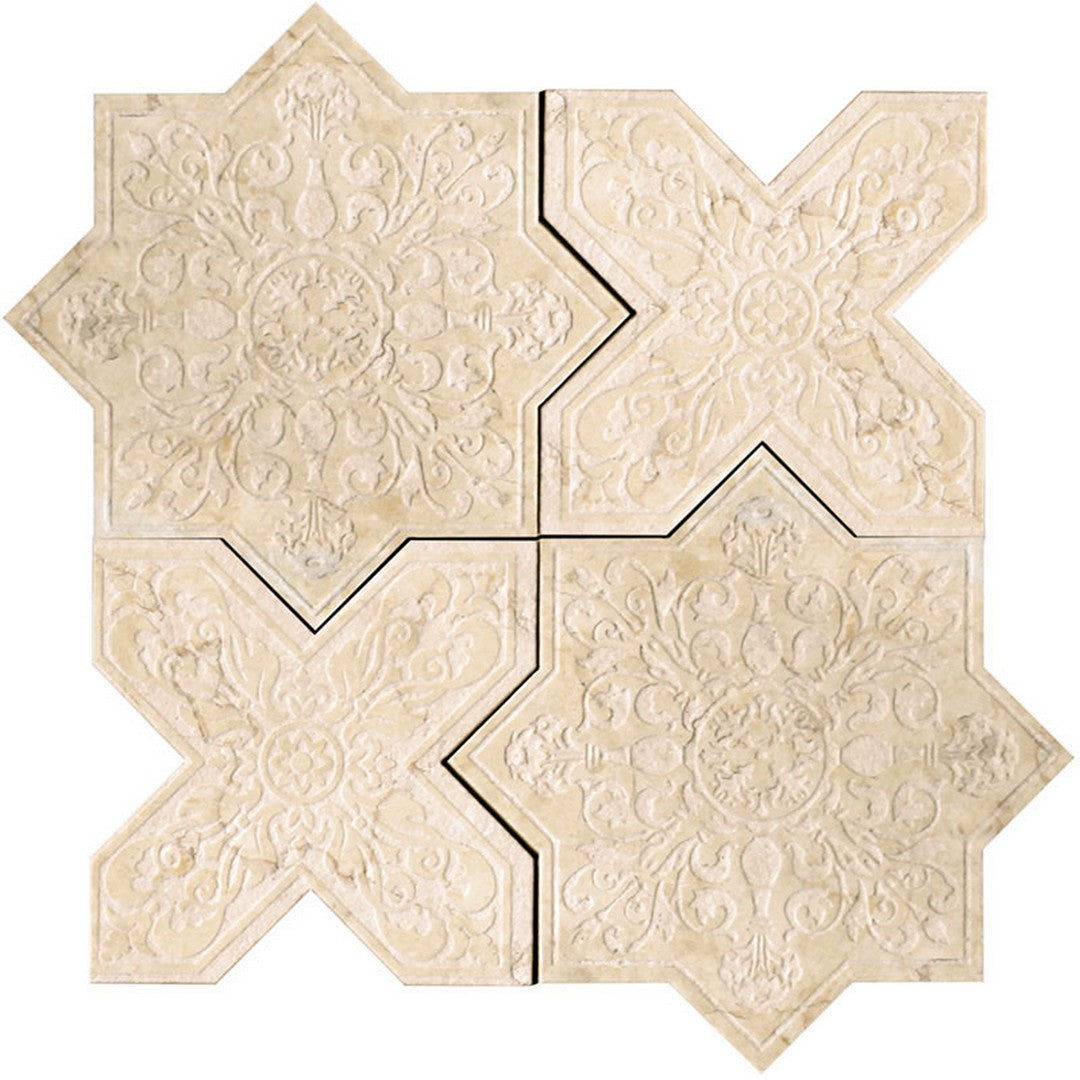 MiR Pantheon 7.25" x 7.25" Natural Stone Decorative Mosaic