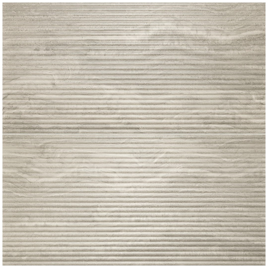 Bedrosians Tivoli 24" x 48" Matte Porcelain Fluted Deco (Convesso) Tile