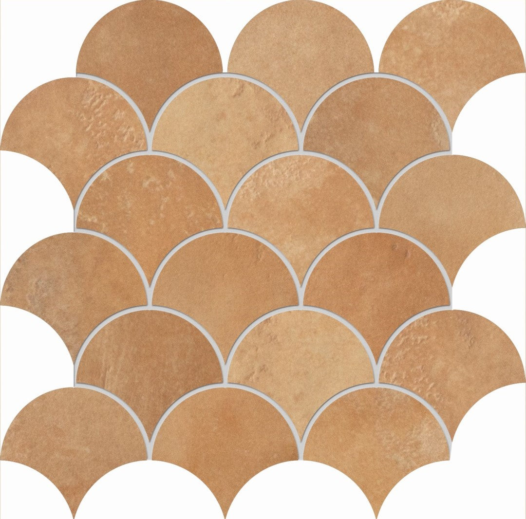 Edimax Astor Home 12" x 12" Natural Porcelain Shell Mosaic