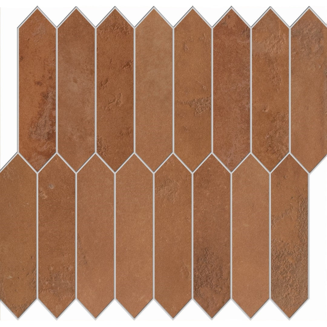 Edimax Astor Home 10" x 12" Natural Porcelain Picket Mosaic
