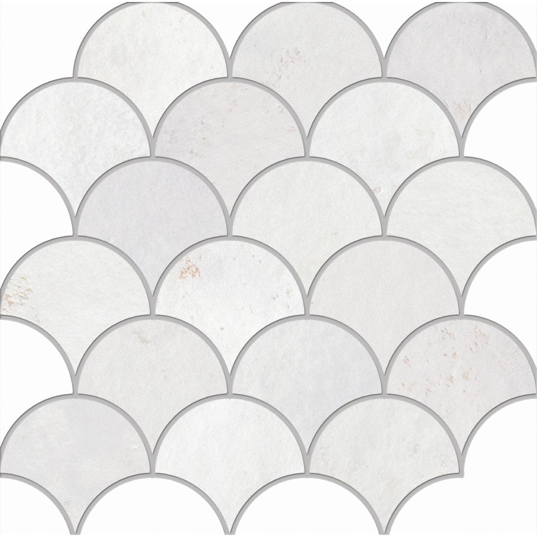 Edimax Astor Home 12" x 12" Natural Porcelain Shell Mosaic