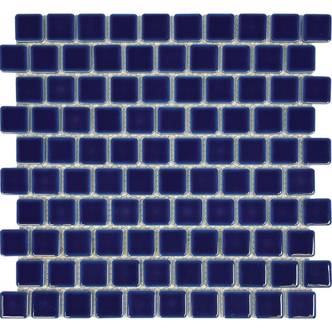 Tesoro Harmony 12" x 12" Glossy Porcelain 1" Mosaic