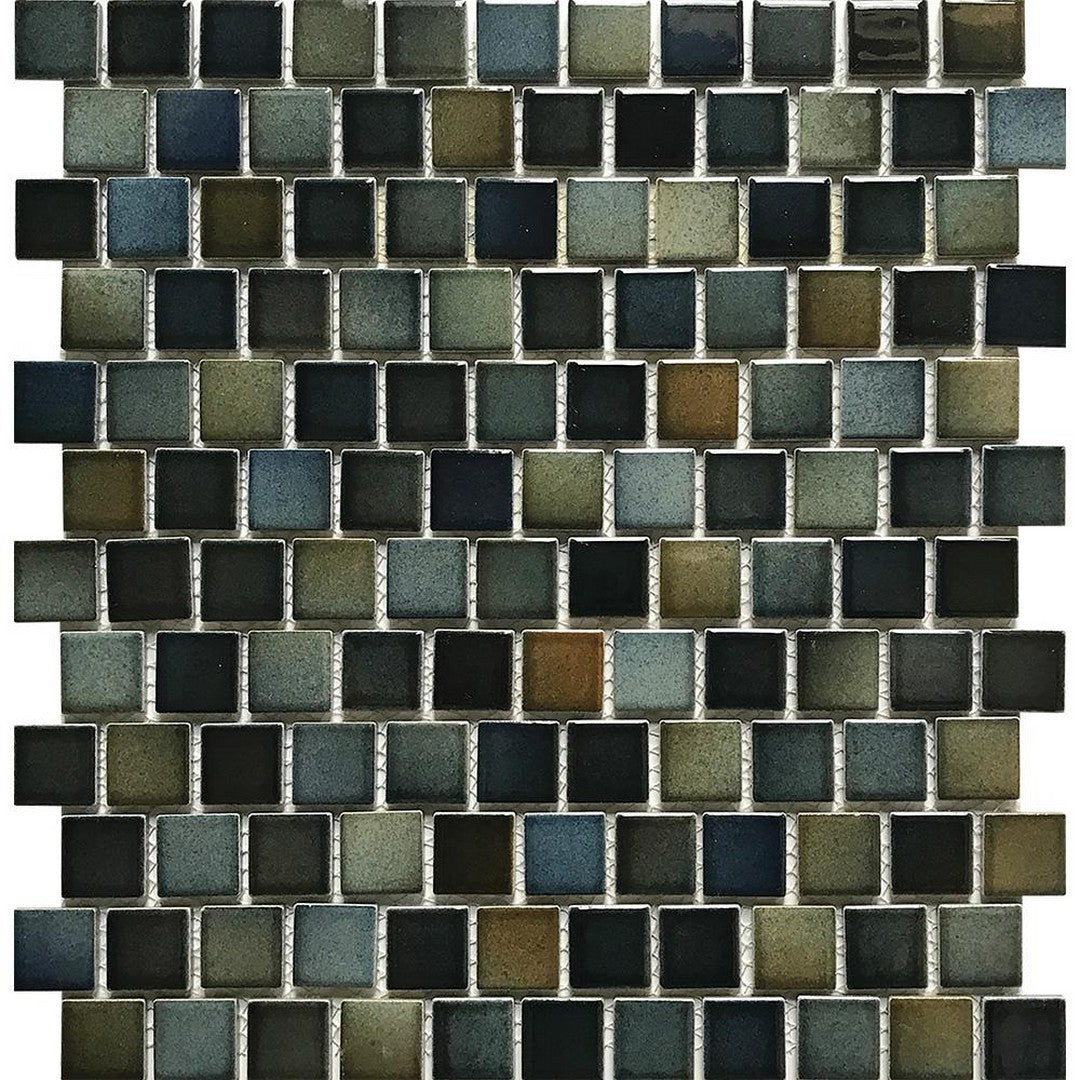Tesoro Sea Breeze 12" x 13" Porcelain 1" Staggered Mosaic