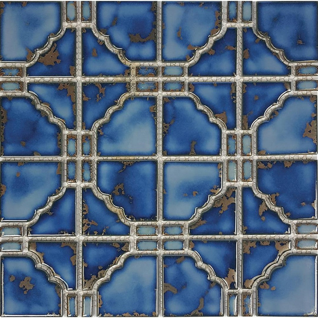 Tesoro Sunburst 12" x 12" Porcelain Mosaic