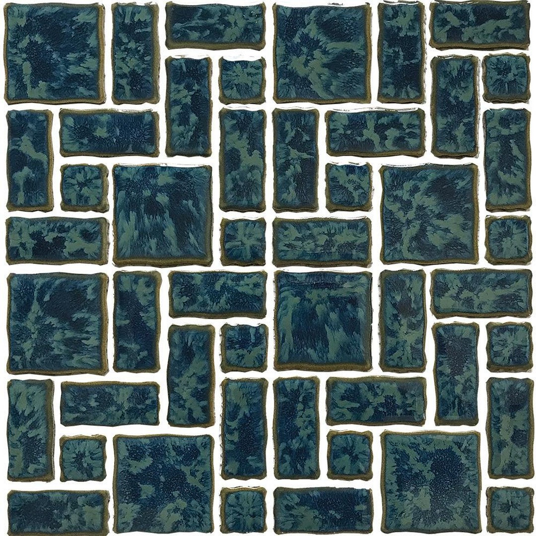 Tesoro Reflection 12" x 12" Block Random Pattern Porcelain Mosaic