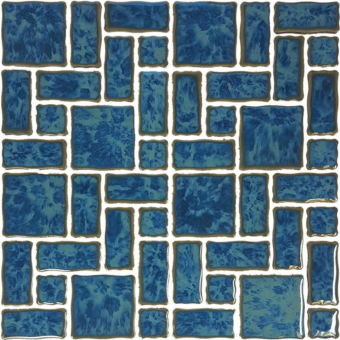 Tesoro Reflection 12" x 12" Block Random Pattern Porcelain Mosaic