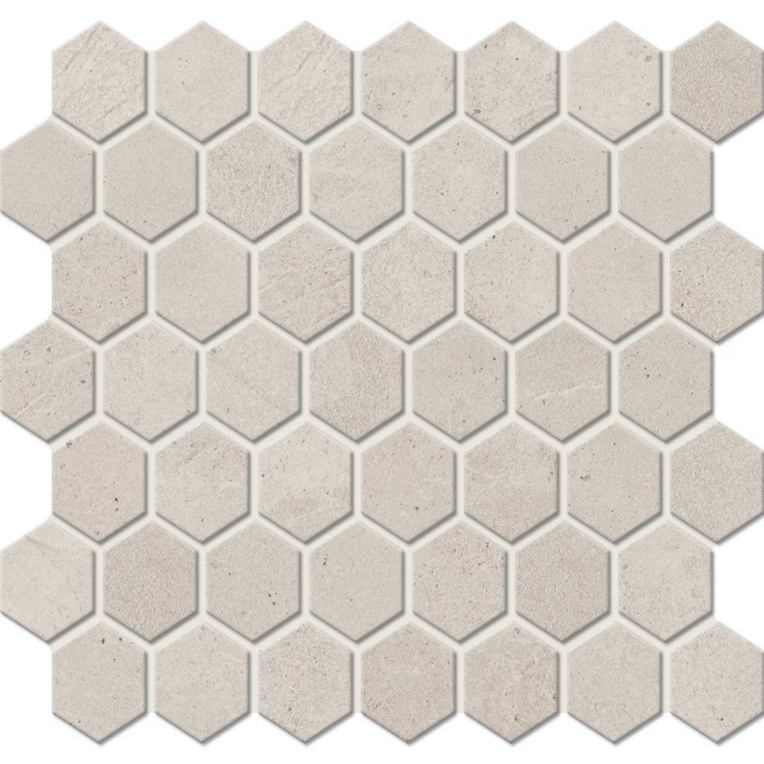 American Olean Primstone 11.63" x 10.25" Matte Hexagon Porcelain Mosaic