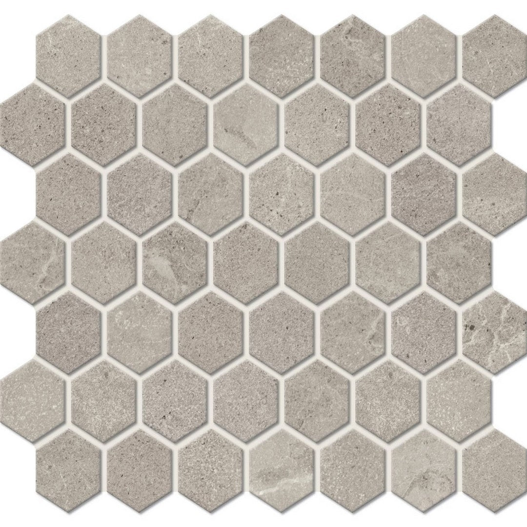 American Olean Primstone 11.63" x 10.25" Matte Hexagon Porcelain Mosaic