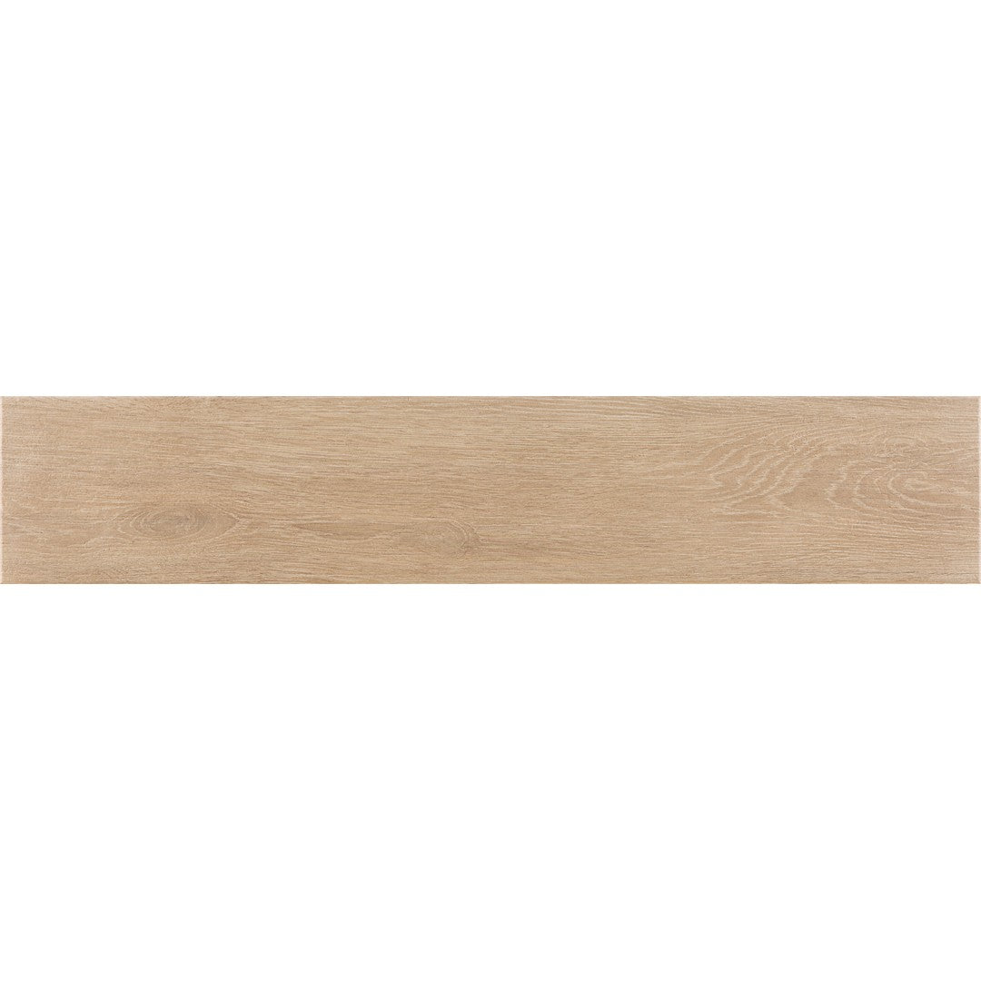 Tesoro Trunk 9" x 48" Pressed Matte Porcelain Wood Plank