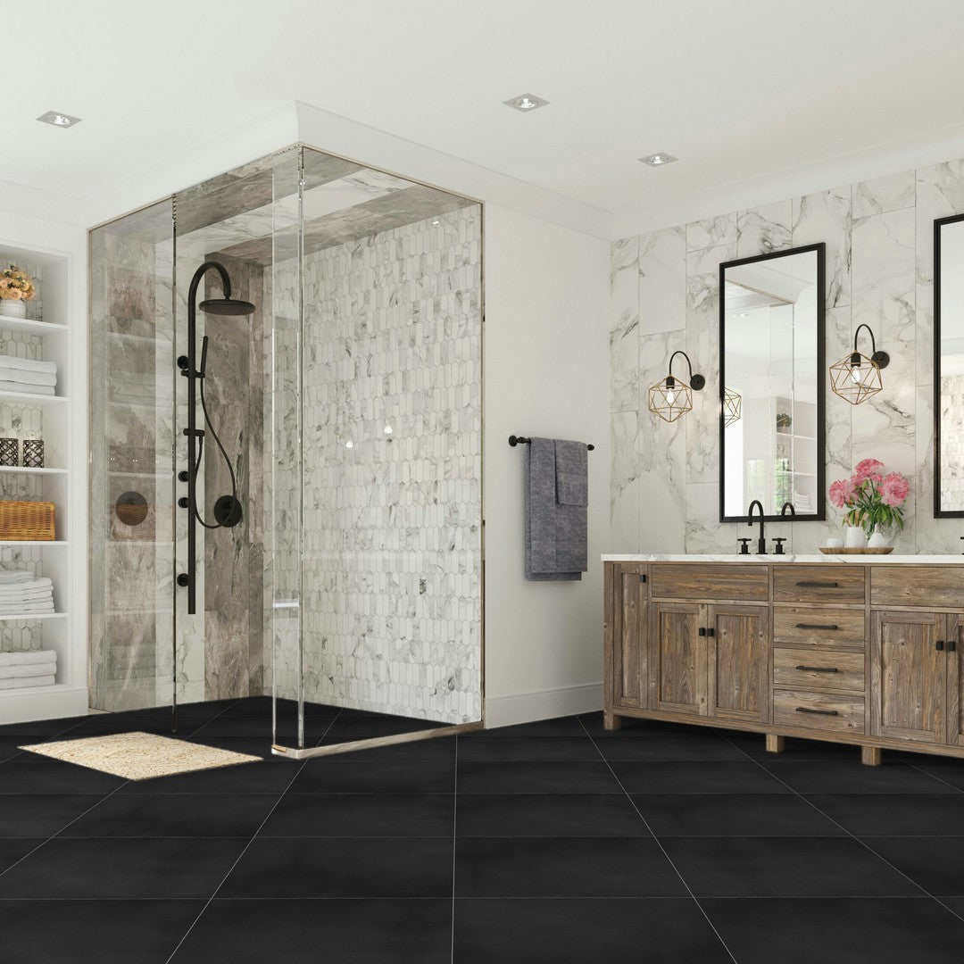 Daltile-Pure-24-x-24-Rectified-Matte-Porcelain-Floor-Tile-Black