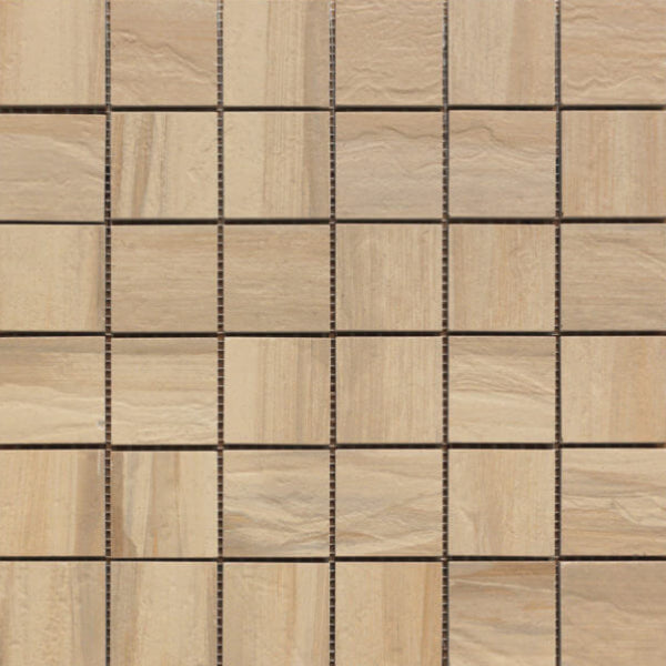 Happy Floors Paint Stone 12" x 12" Natural Porcelain 2" Mosaic (Sale)