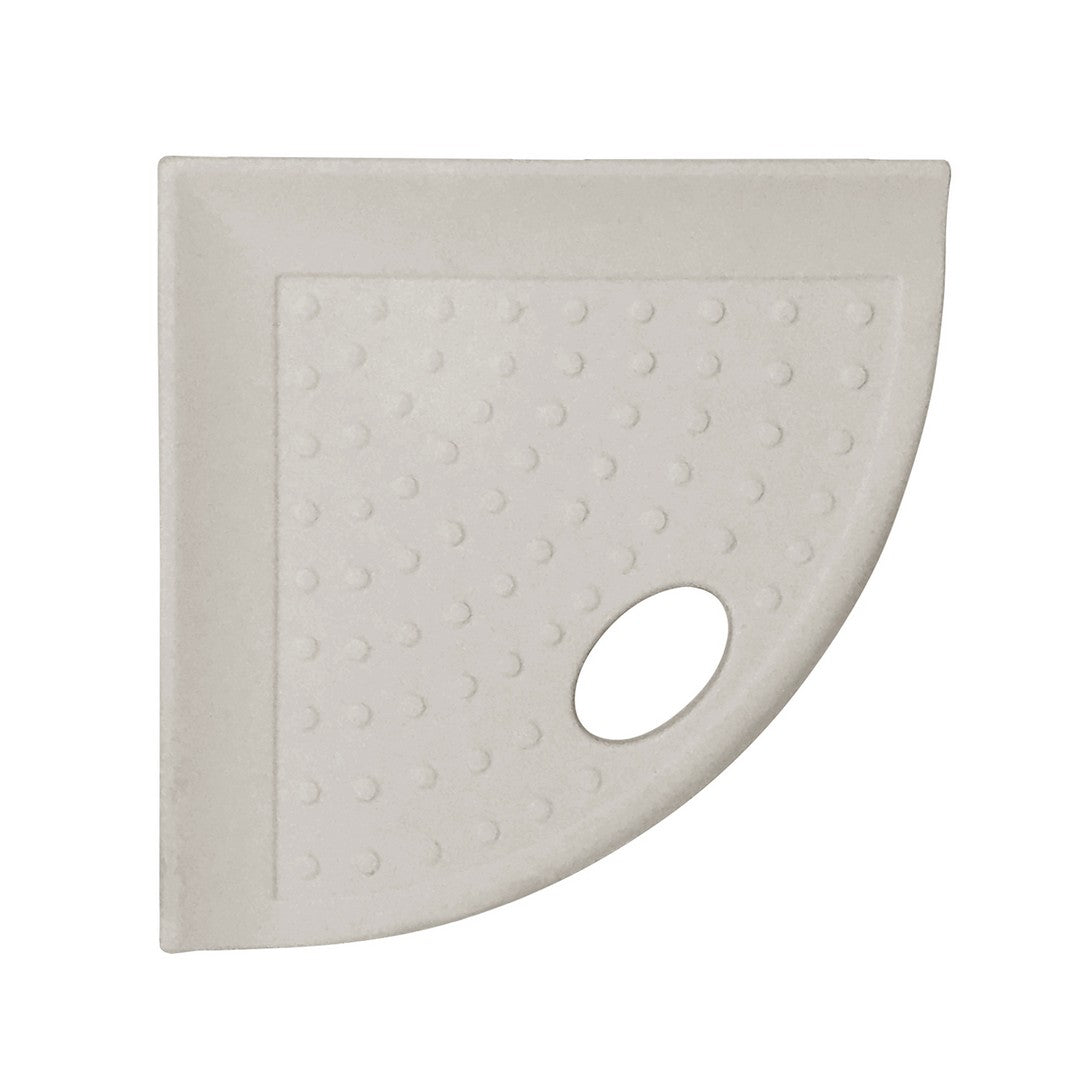 Questech Retrofit 5" x 5" Stone Corner Shower Foot Rest