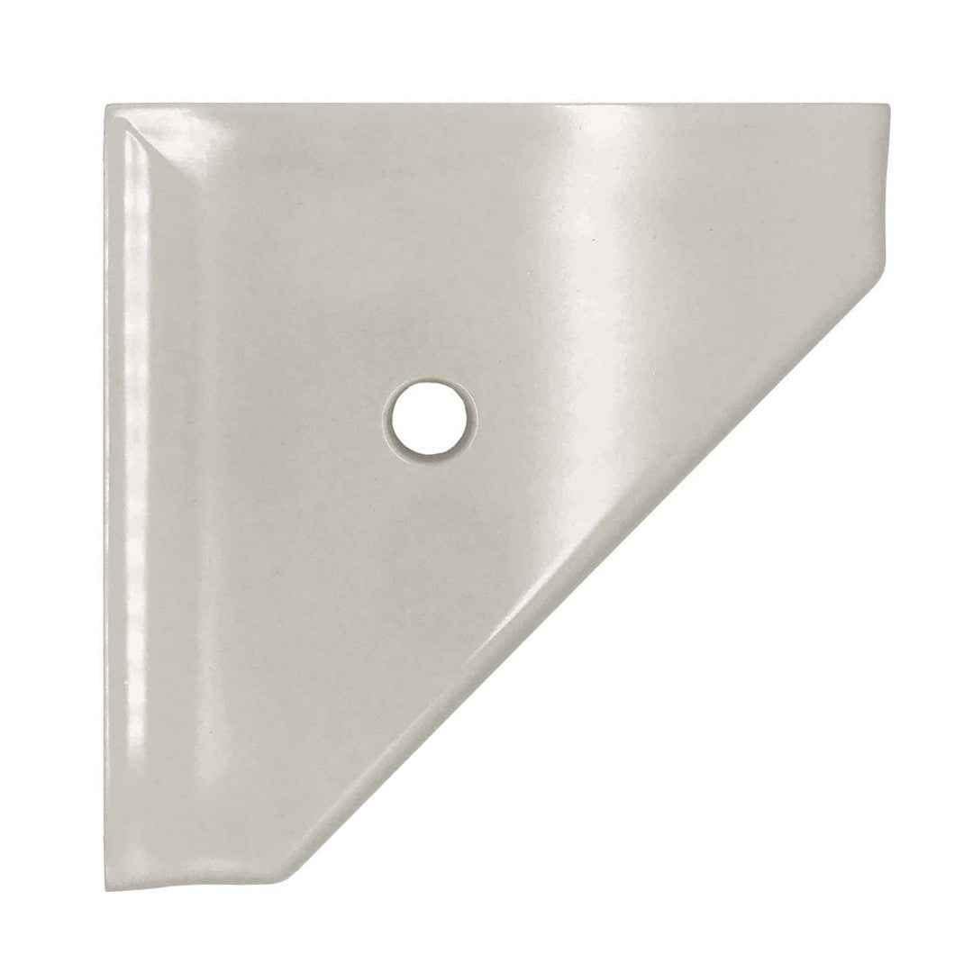 Questech Bath Accessories Geo Retrofit 8" Polished Cast Stone Corner Shelf