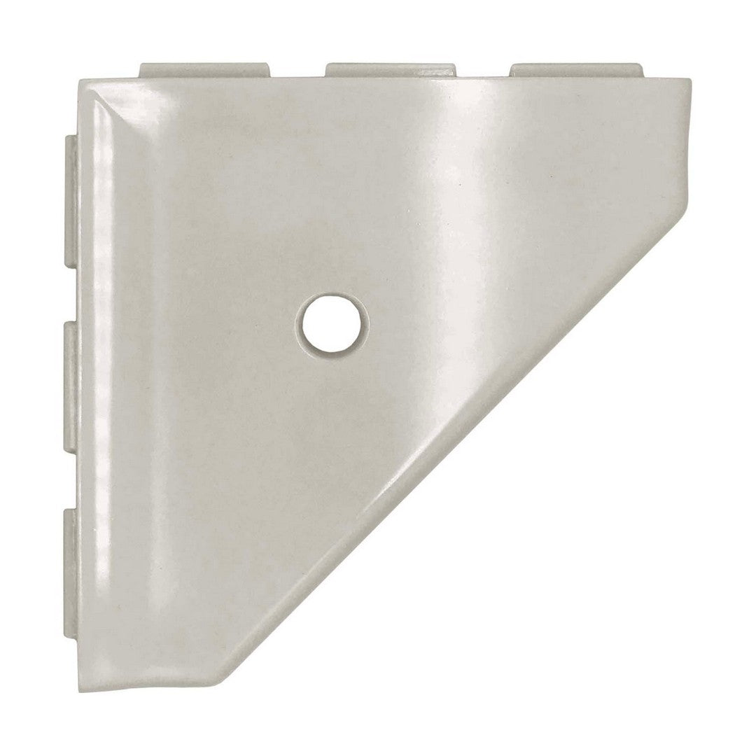 Questech Bath Accessories Geo 8" Polished Cast Stone Corner Shelf