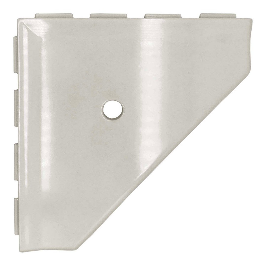 Questech Bath Accessories Geo 10" Polished Cast Stone Corner Shelf