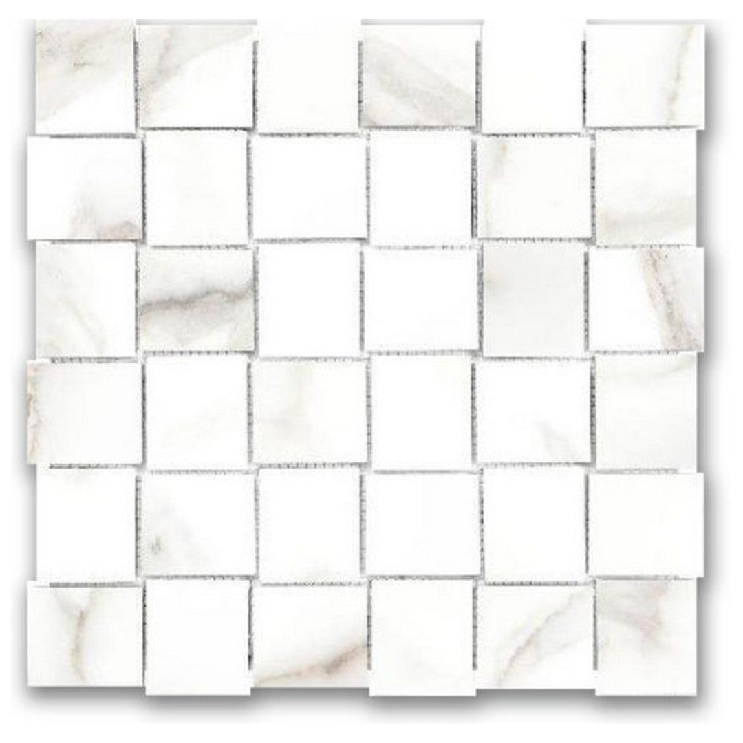 Qualis Ceramica Ardor 12" x 12" Rectified Matte Porcelain Basketweave 2" Mosaic