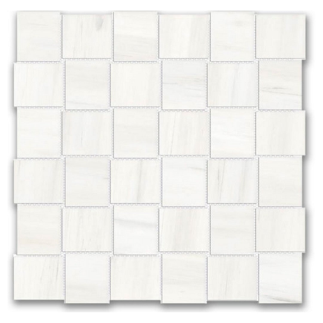 Qualis Ceramica Ardor 12" x 12" Rectified Polished Porcelain Basketweave 2" Mosaic