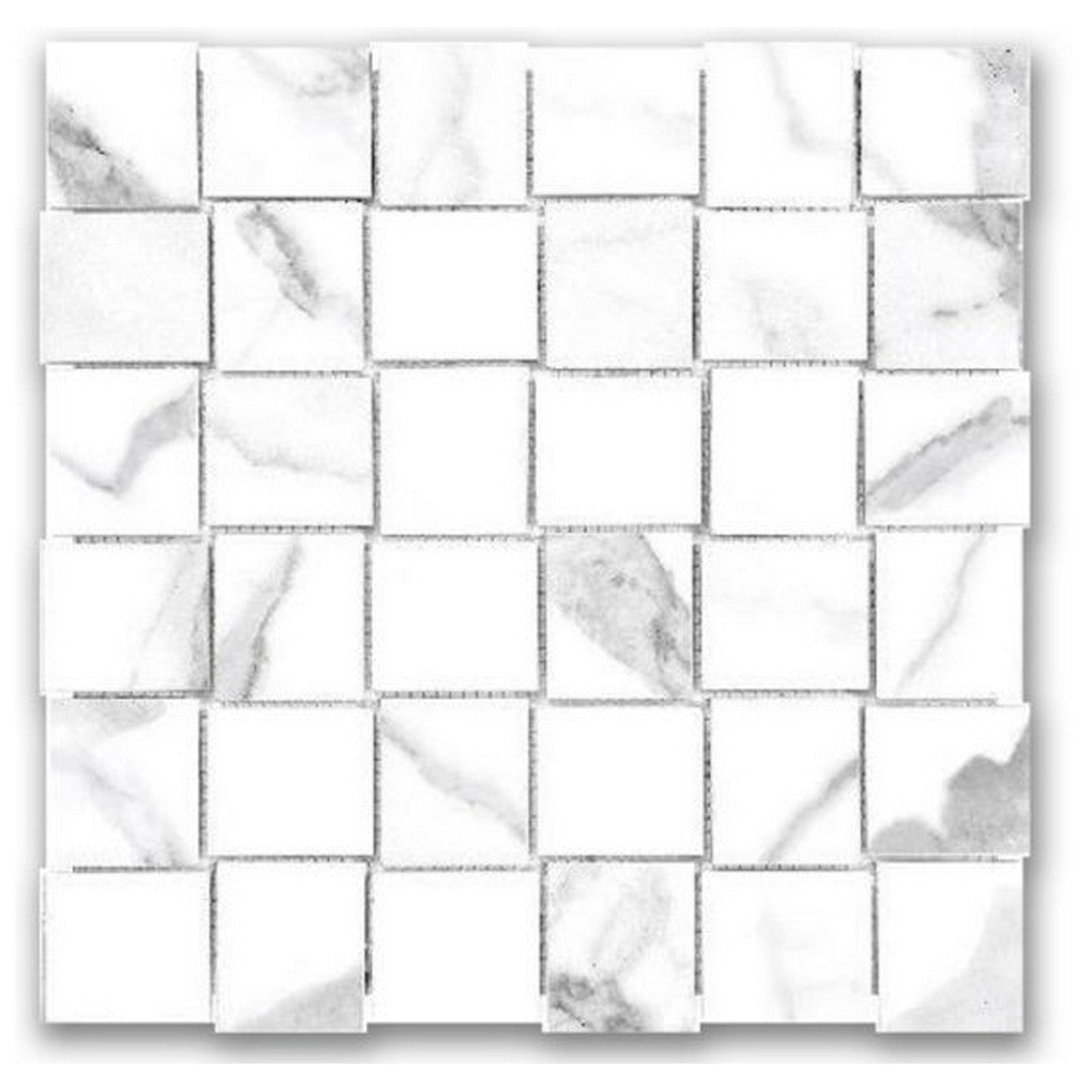 Qualis Ceramica Ardor 12" x 12" Rectified Matte Porcelain Basketweave 2" Mosaic