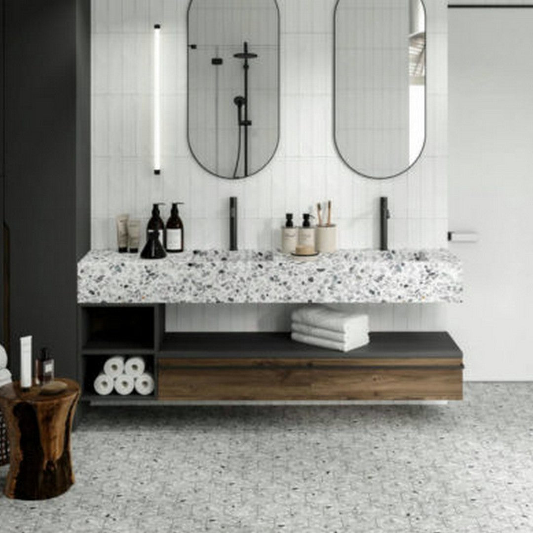 Qualis-Ceramica-Altea-5.5-x-6.3-Matte-Porcelain-Hexagon-Tile-Grey