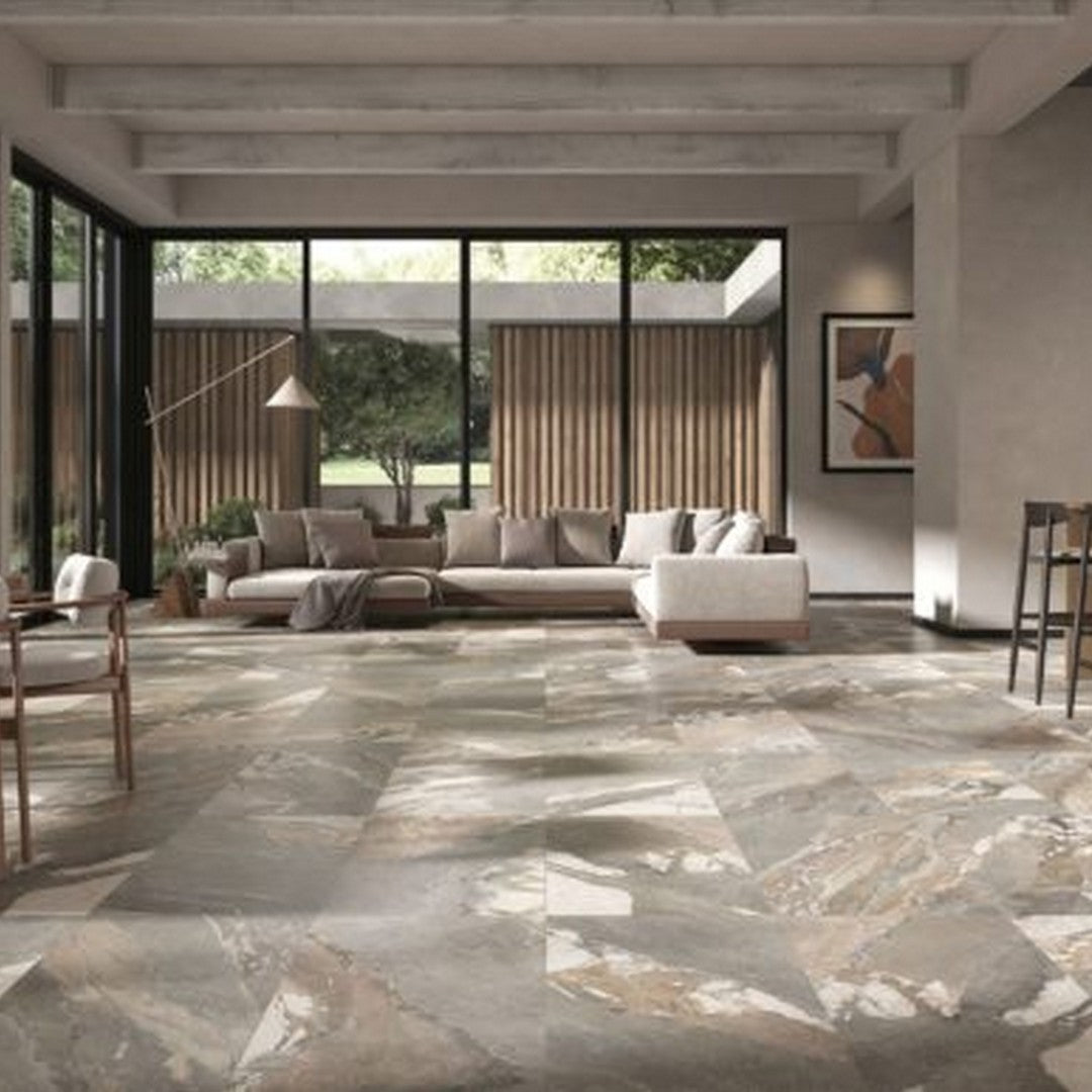 Qualis-Ceramica-Dynasty-24-x-48-Rectified-Porcelain-Tile-Grey-Pol/Mat
