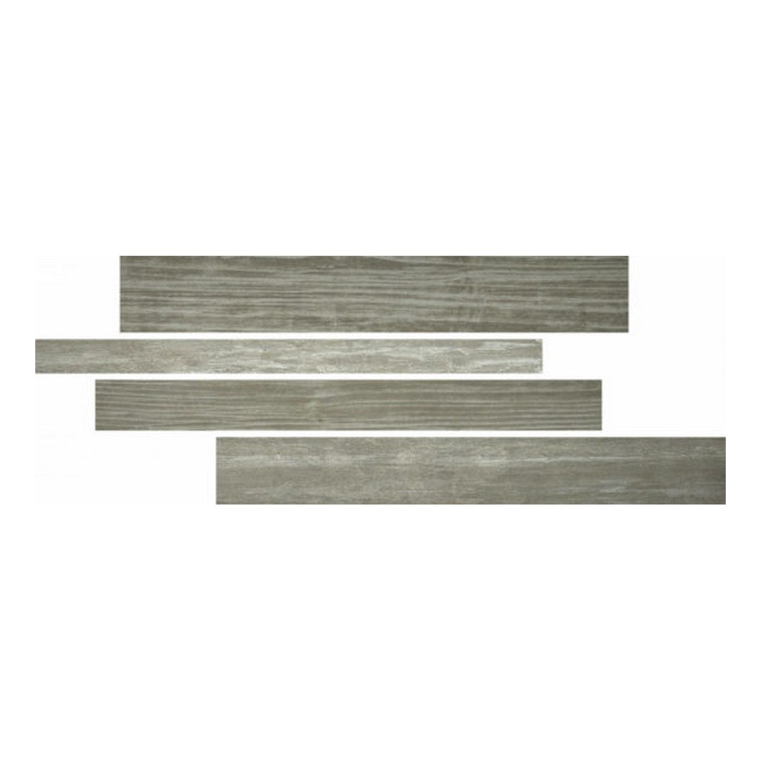 Qualis Ceramica Highland 6" x 15" Rectified Matte Porcelain Linear Mosaic