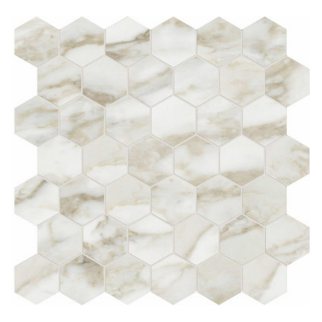 Qualis Ceramica Luxury 12" x 12" Rectified Honed Porcelain 2" Hexagon Tile