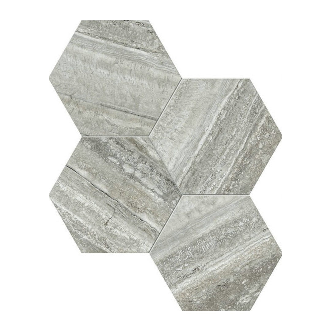 Qualis Ceramica Luxury 12" x 12" Rectified Honed Porcelain 6" Hexagon Tile