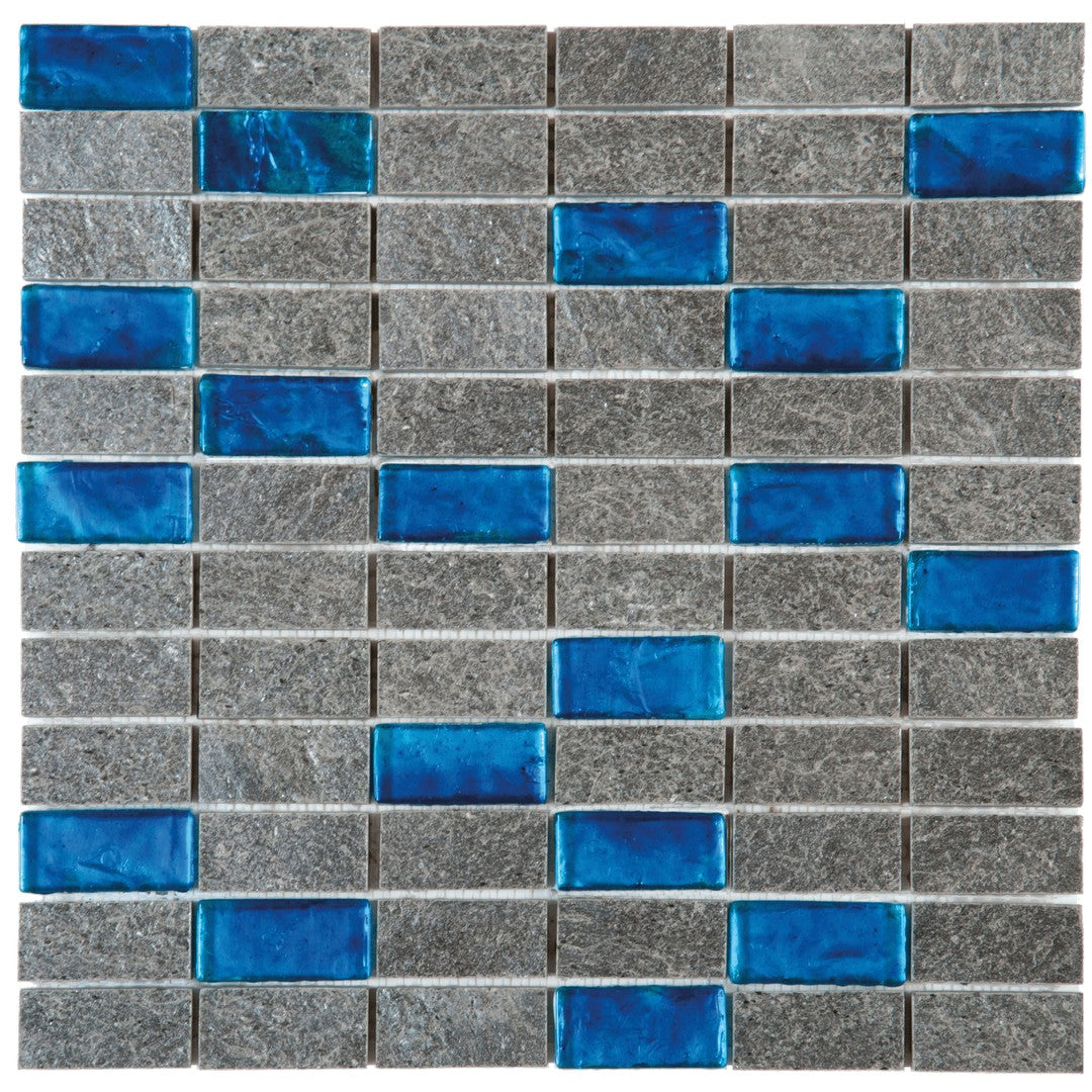 Bati Orient Terrazzo 12" x 12" Natural Glass & Stone Mosaic