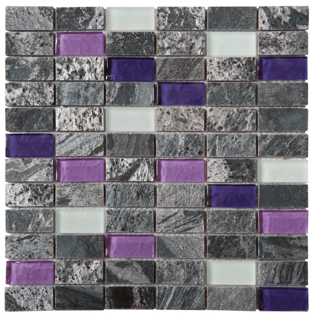 Bati Orient Terrazzo 12" x 12" Polished Glass & Stone Mosaic