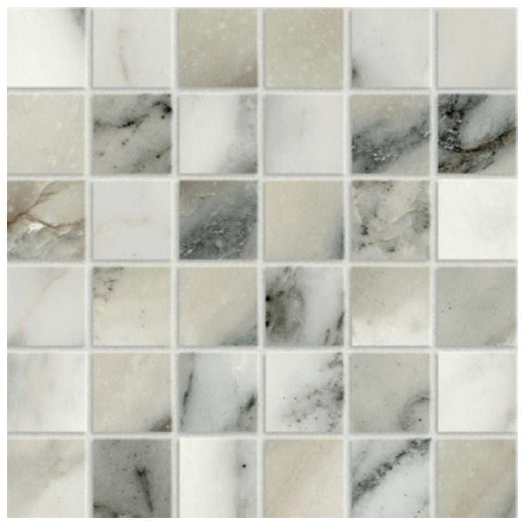 Qualis Ceramica Mystique 12" x 12" Rectified Polished Porcelain 2" Mosaic