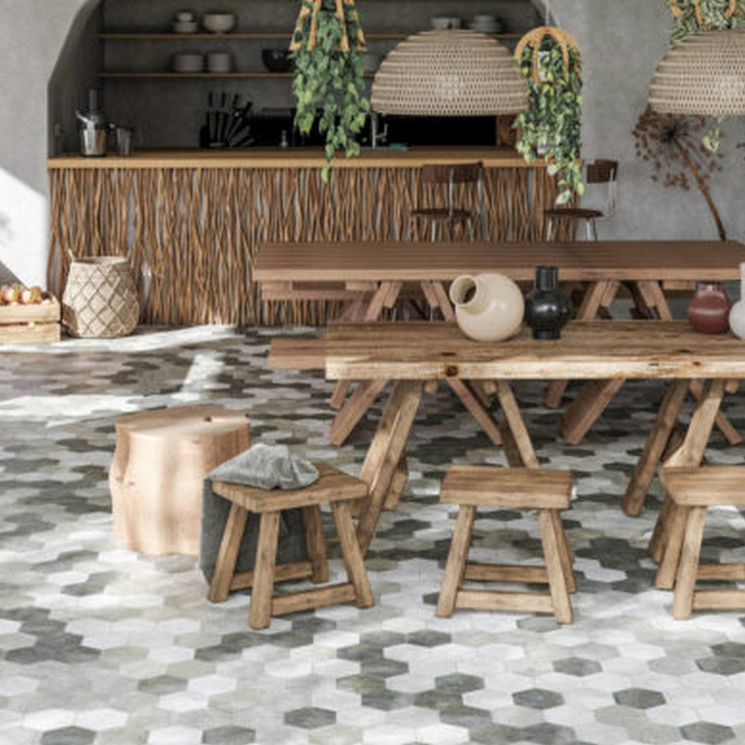 Qualis-Ceramica-Seville-5.5-x-6.3-Matte-Porcelain-Hexagon-Tile-Black