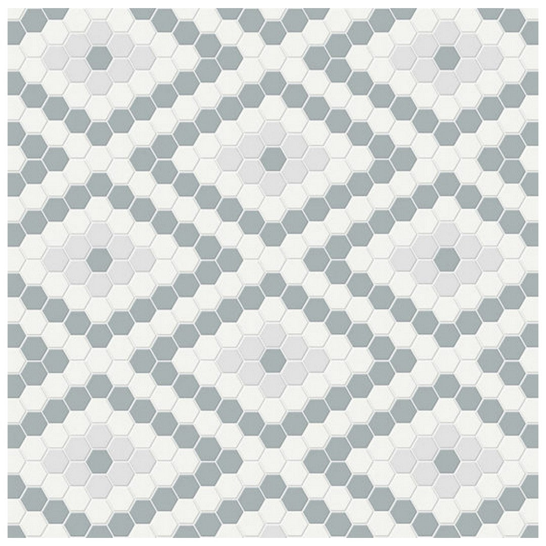 Qualis Ceramica Traditions 7.68" x 13.30" Matte Porcelain Diamond Pattern Mosaic
