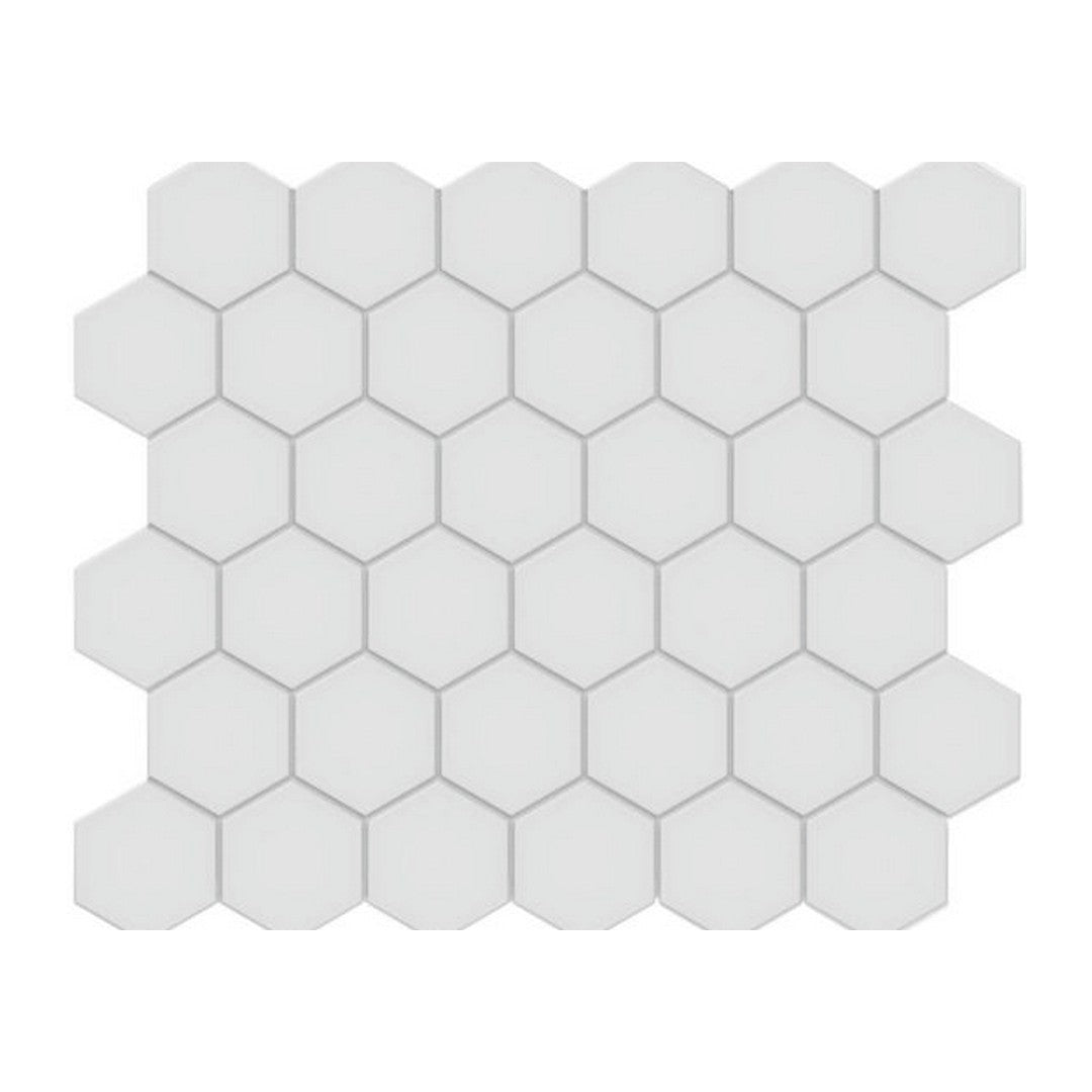 Qualis Ceramica Traditions 10.8" x 12.48" Matte Porcelain Hexagon 2" Mosaic