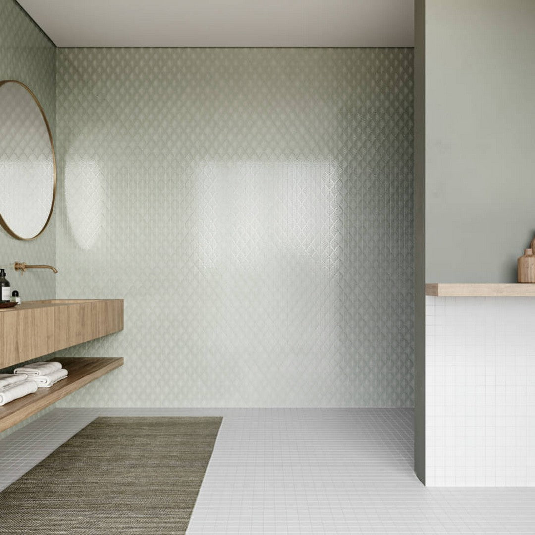 Qualis-Ceramica-Traditions-10.75-x-13.35-Glossy-Porcelain-Scallop-Mosaic-Soft-Sage