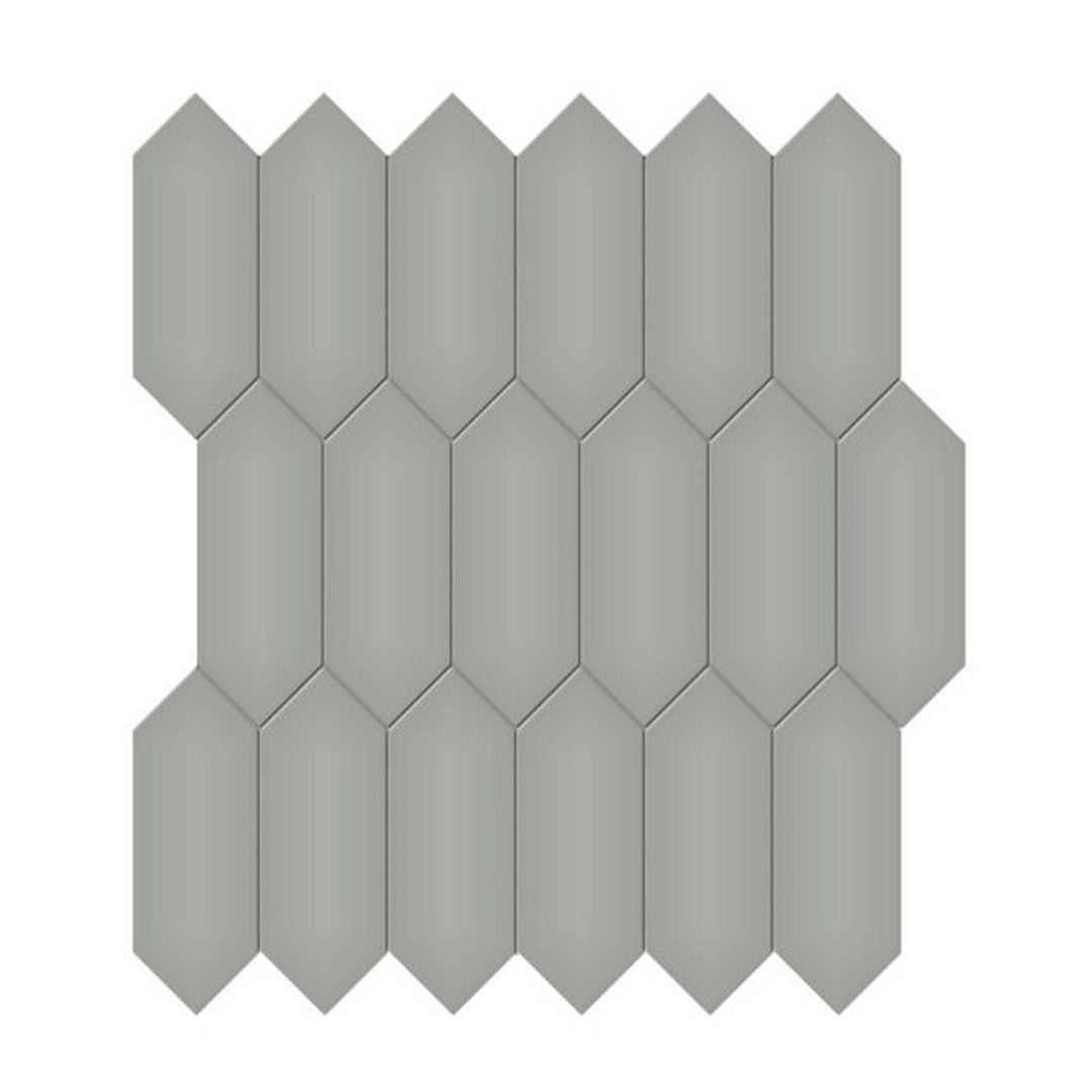 Qualis Ceramica Traditions 11.18" x 12.52" Matte Porcelain Picket 2×5" Mosaic