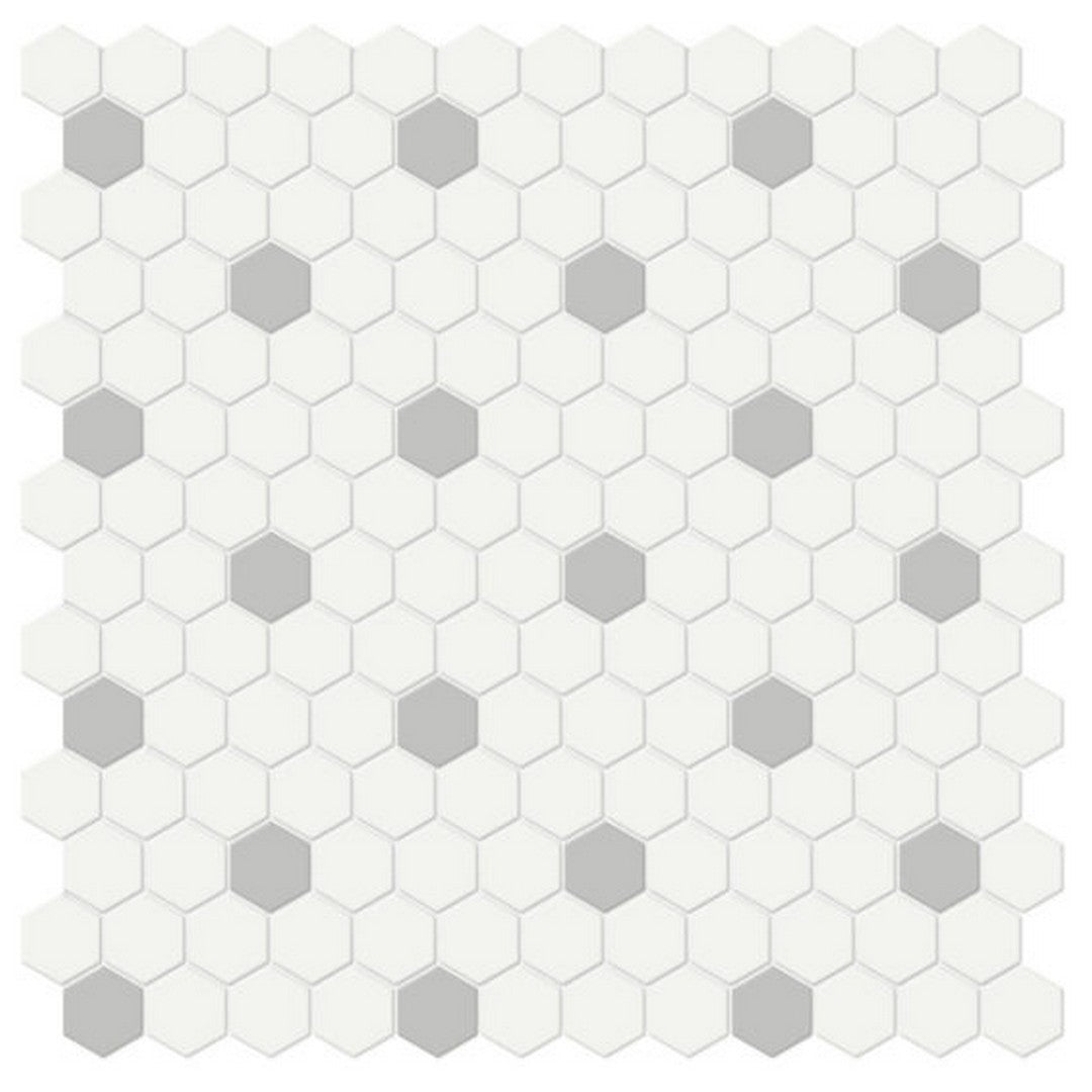 Qualis Ceramica Traditions 11.54" x 11.65" Matte Porcelain Hexagon 1" Mosaic
