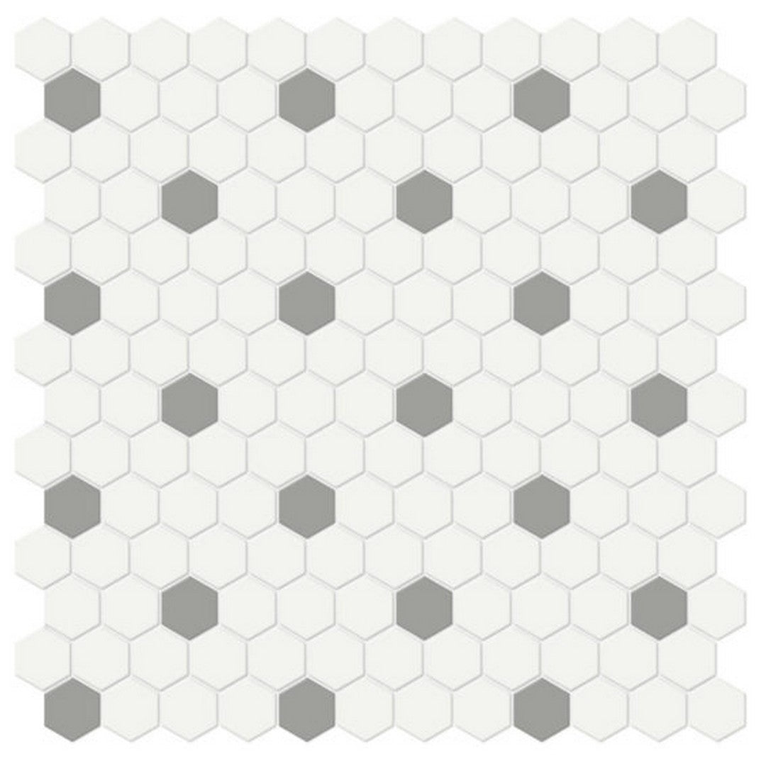 Qualis Ceramica Traditions 11.54" x 11.65" Matte Porcelain Hexagon 1" Mosaic