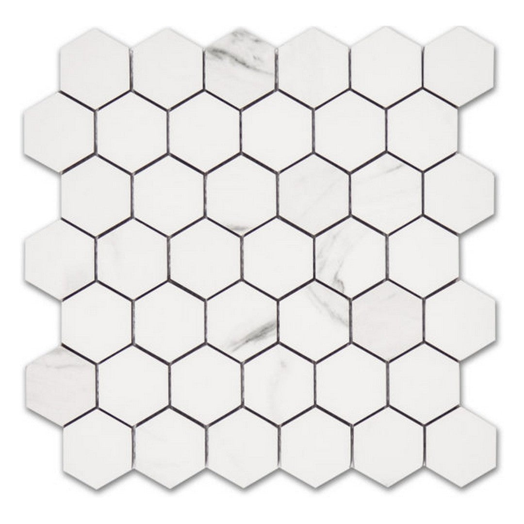 Qualis Ceramica Treasure 12" x 12" Polished Porcelain Hexagon 2" Mosaic