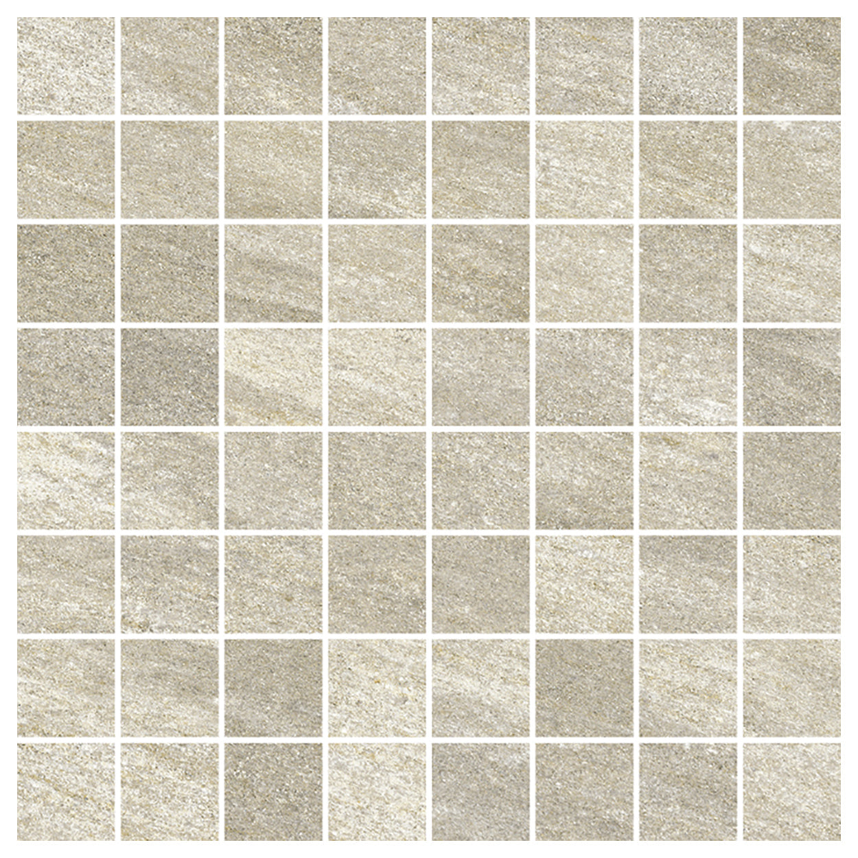 Del Conca USA Quartzite 12" x 12" Glazed Porcelain 1.4" Square Mosaic