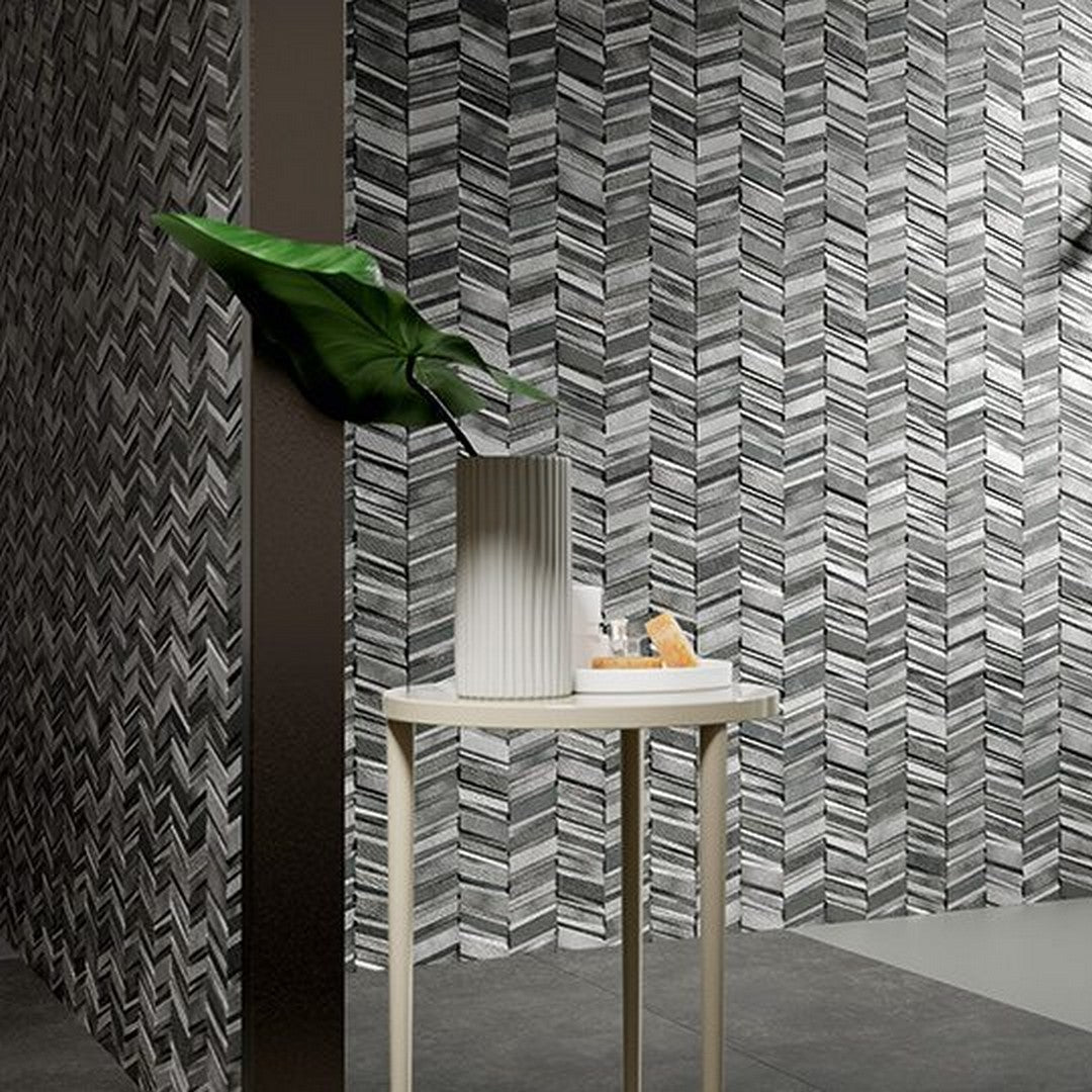 Tesoro-Chevron-17-x-17-Pressed-3D-Pocelain-Tile-Black