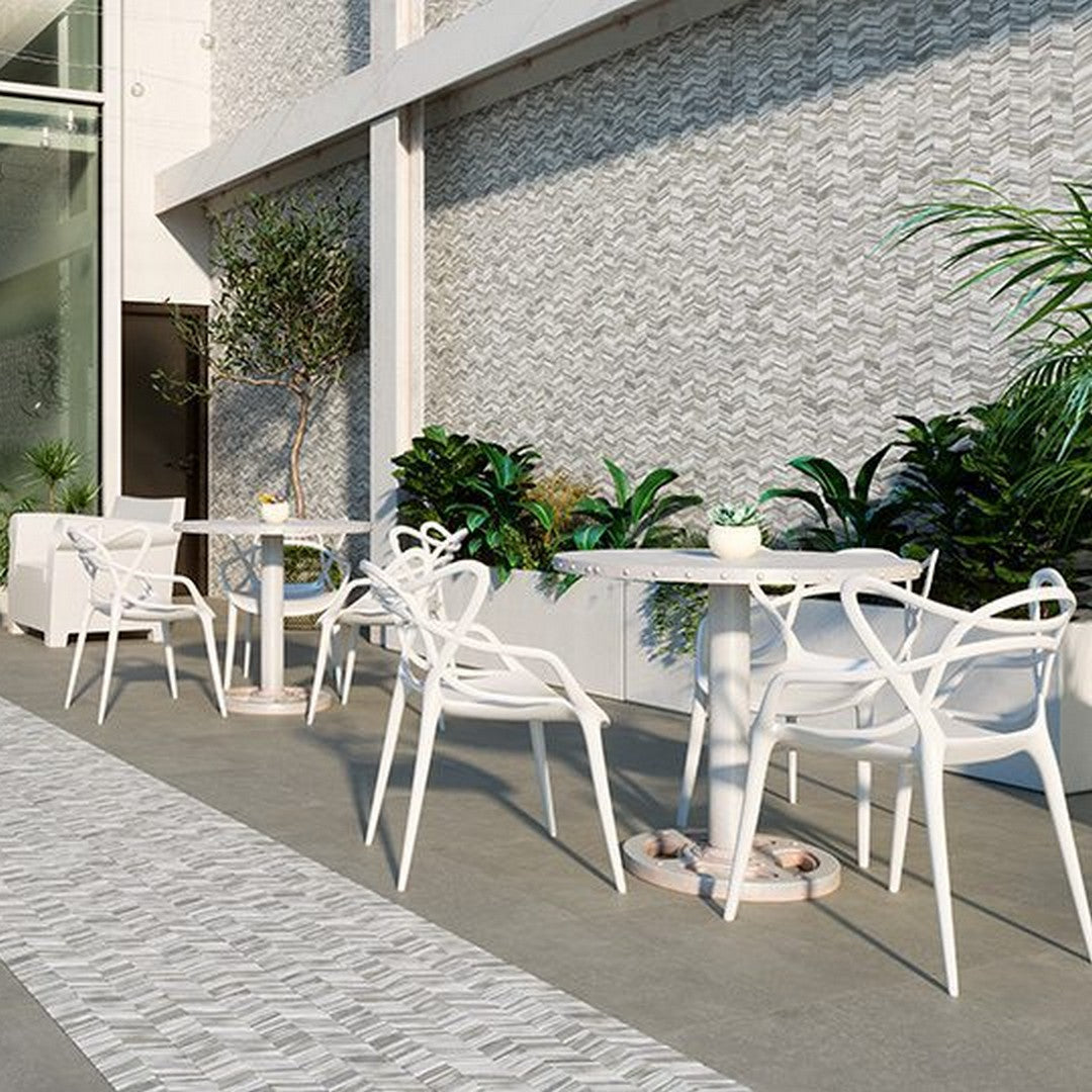 Tesoro-Chevron-17-x-17-Pressed-3D-Pocelain-Tile-White