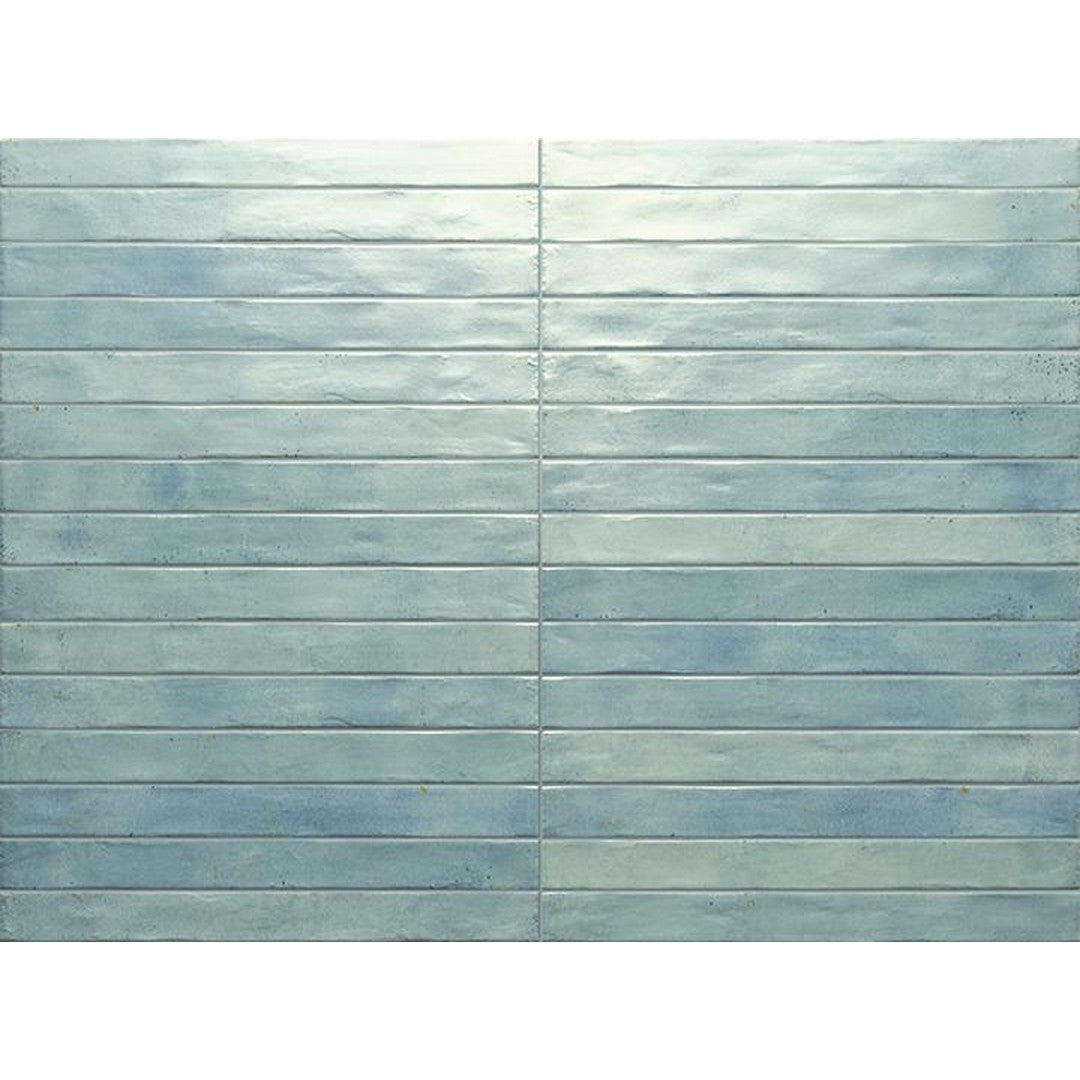 Tesoro Graffiti 2" x 18" Pressed Satin Porcelain Brick Tile