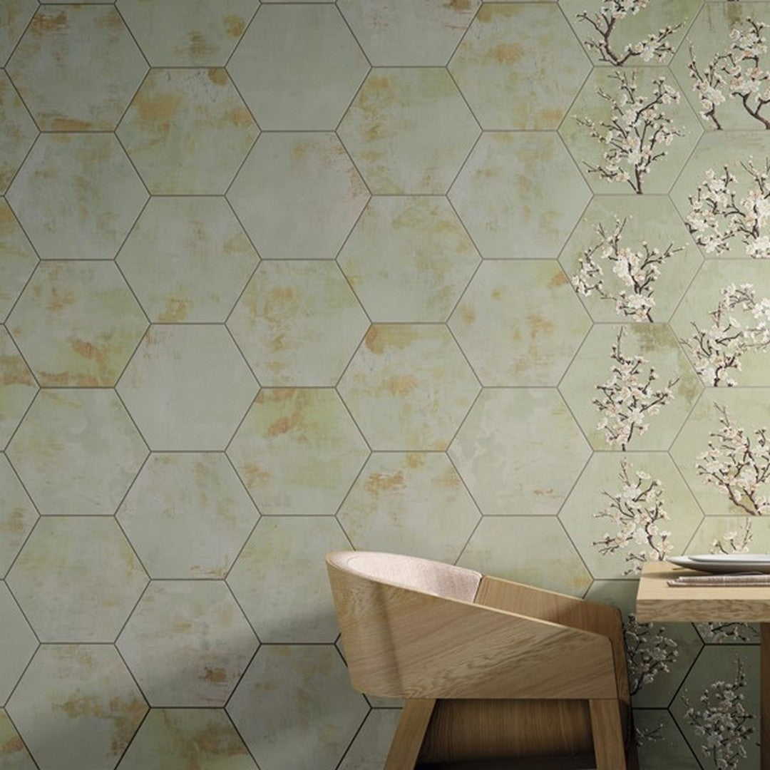 MiR-Rococo-10-x-12-Natural-Hex-Porcelain-Tile-Green