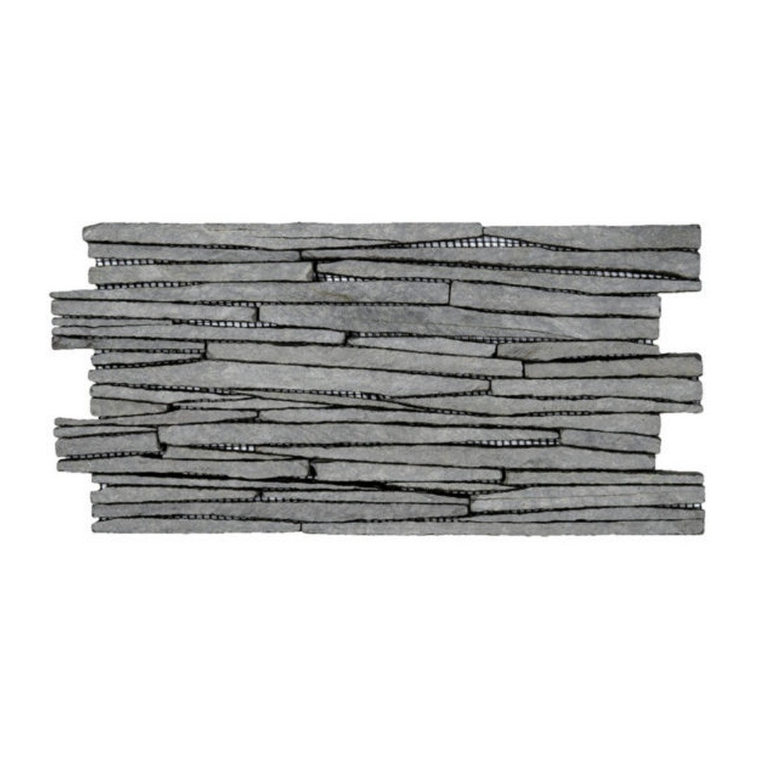 Qualis Ceramica Chelsea 6" x 12" Natural Stone Sliced Slate Mosaic