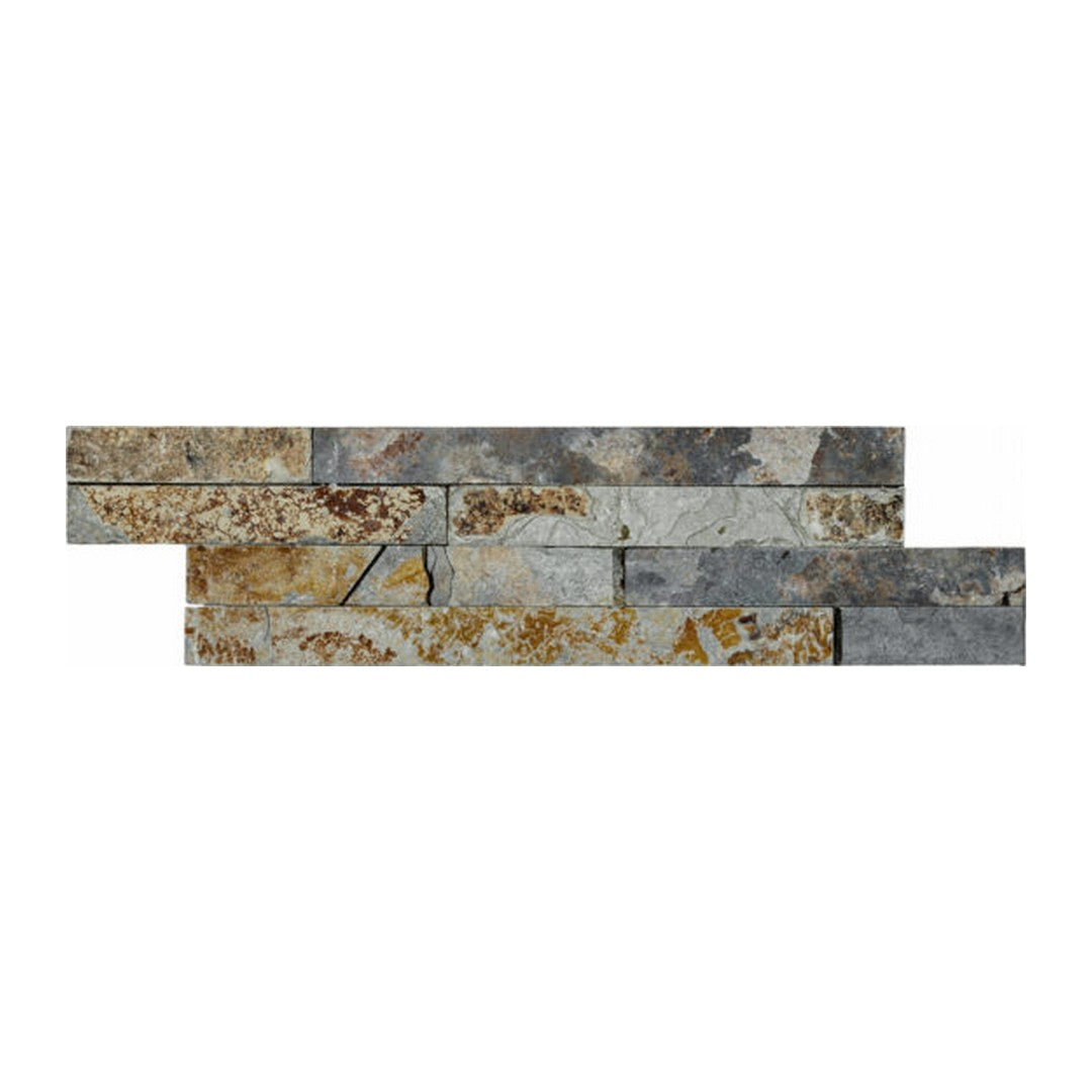 Qualis Ceramica Chelsea 4" x 14" Natural Stone Slate Wall Cladding