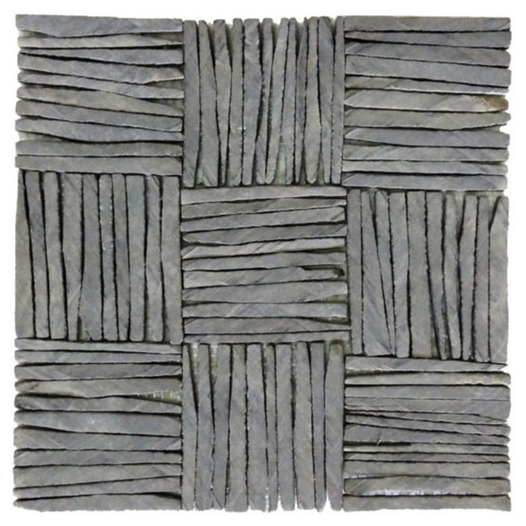 Qualis Ceramica Chelsea 12" x 12" Natural Stone Multiple Square Mosaic