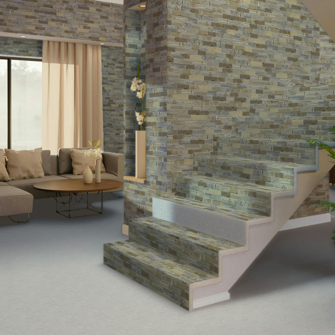 Qualis-Ceramica-Chelsea-11.6-x-12-Natural-Stone-Fossil-Wood-Mix-Baguette-Mosaic-Fossil-Wood